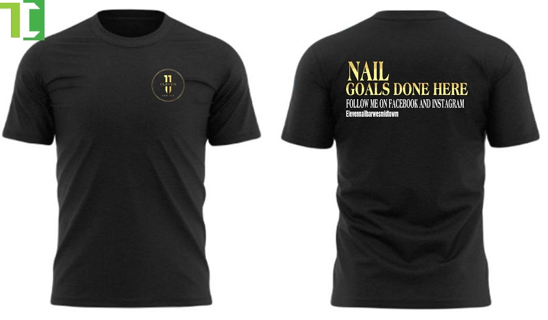 Áo thun đồng phục cổ tròn in logo