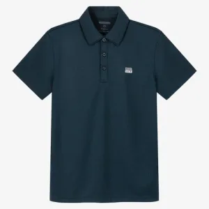 Áo thun polo cổ trụ – Xanh bóng đêm