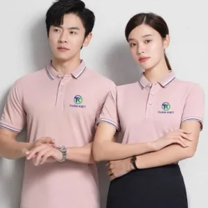 Áo thun cá sấu viền cổ và tay áo