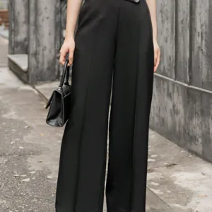 Đồng phục quần tây nữ ống rộng