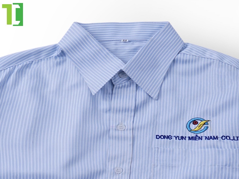 Áo sơ mi công sở thêu logo